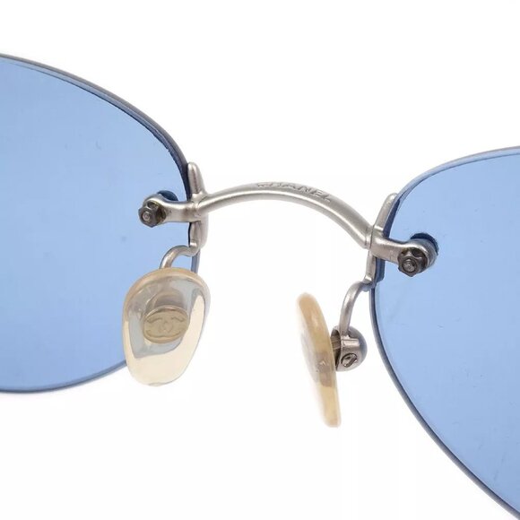 Chanel Sunglasses Eyewear Blue Small Good - Picture 4 of 7